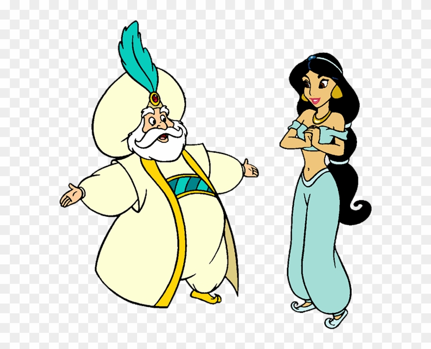 The Sultan Princess Jasmine Clip Art - Sultan Clipart - Png Download