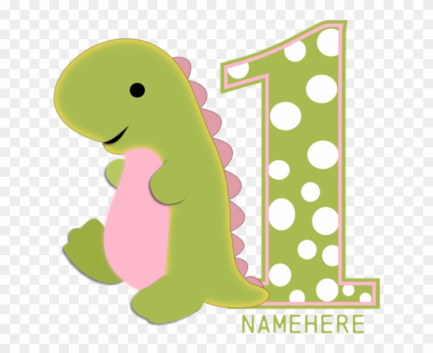 Customized First Birthday Green Dinosaur Apron - Customized First Birthday Green Dinosaur Ornament Clipart