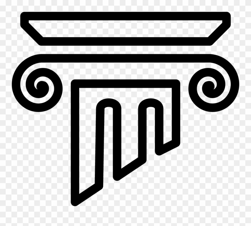 Science Fiction & Fantasy Historical - Greek Column Icon Clipart