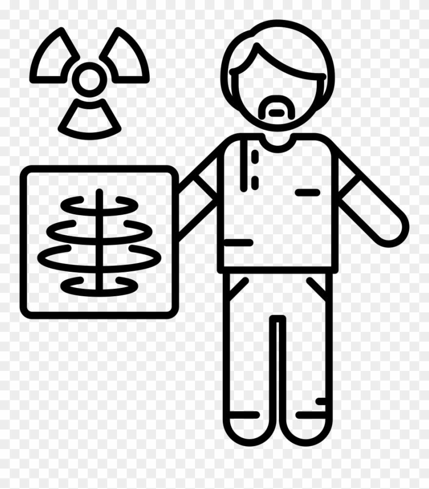 Radiologist Working Comments - Icono Radiologo Clipart
