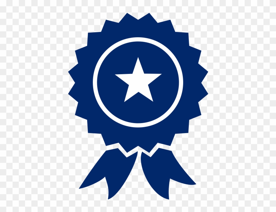 Ribbon Icon - Blue Ribbon Clipart