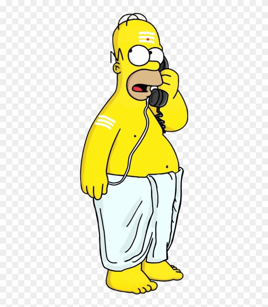 Bart Simpson Clipart Indian - Homer Simpson - Png Download