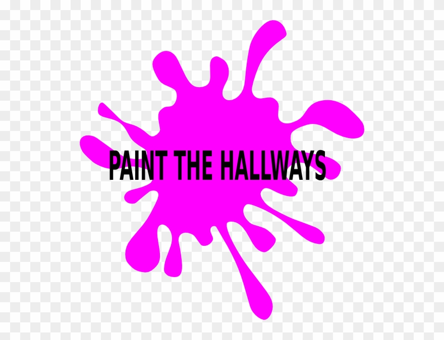 Paint The Hallways Clip Art At Clker - Mancha De Tinta Png Transparent Png