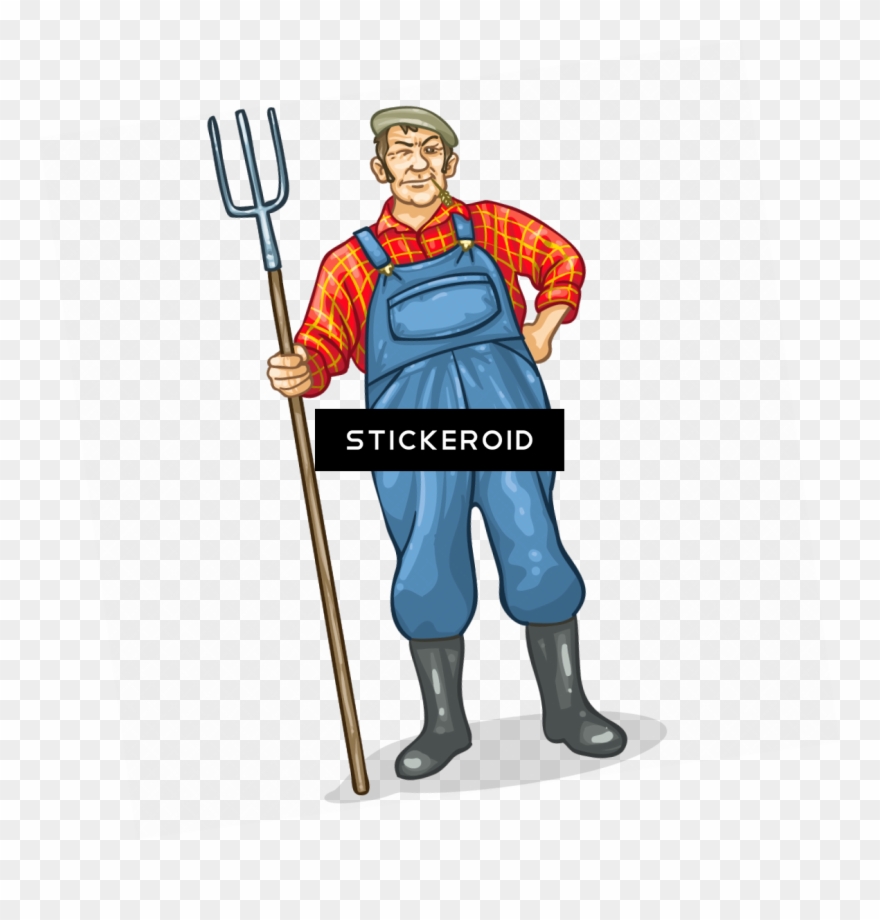 Farmer - Cartoon Clipart