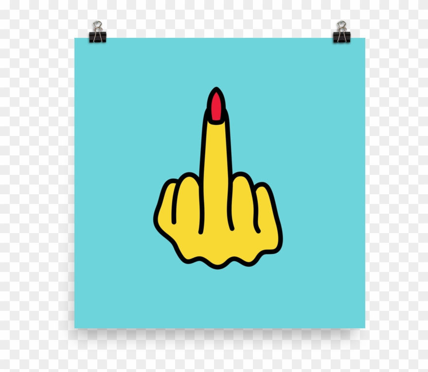 Middle Finger Poster - Candle Clipart