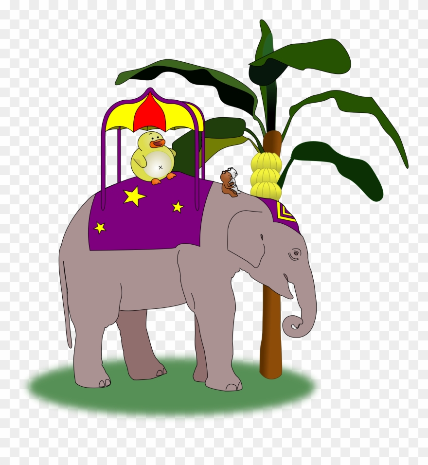 The Quest For The Perfect Kheer - Duck Riding An Elephant Clipart