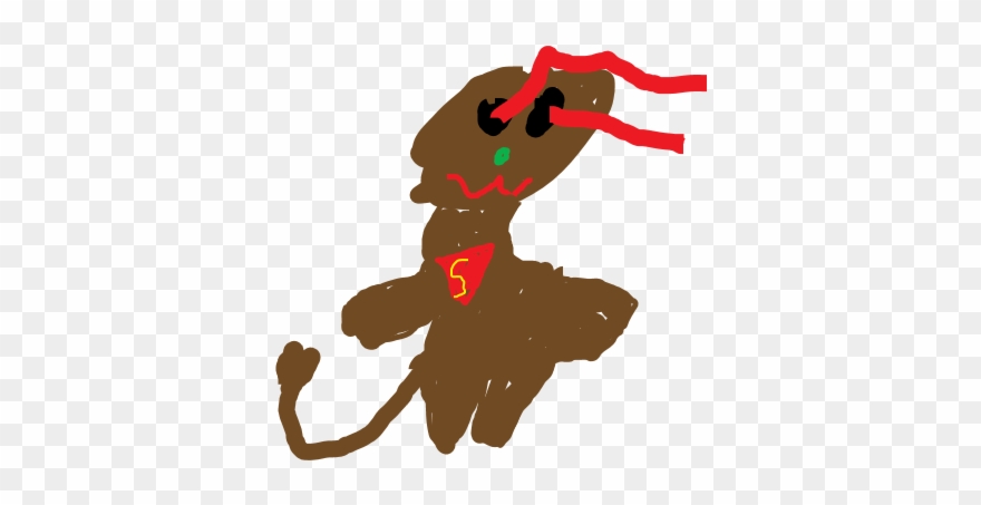 Super Monkey Was Once An Ordinary Monkey Named Bob - Illustration Clipart