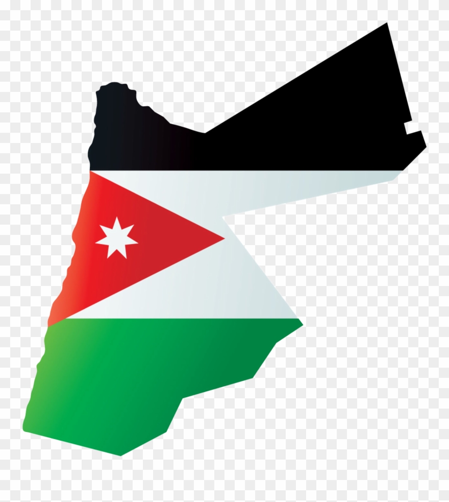 Jordan Flag Map - Jordan The Country Logo Clipart
