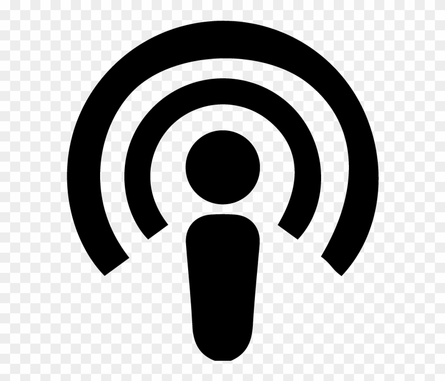 Revue De Bourbon Podcast - Podcast Icon Black And White Clipart