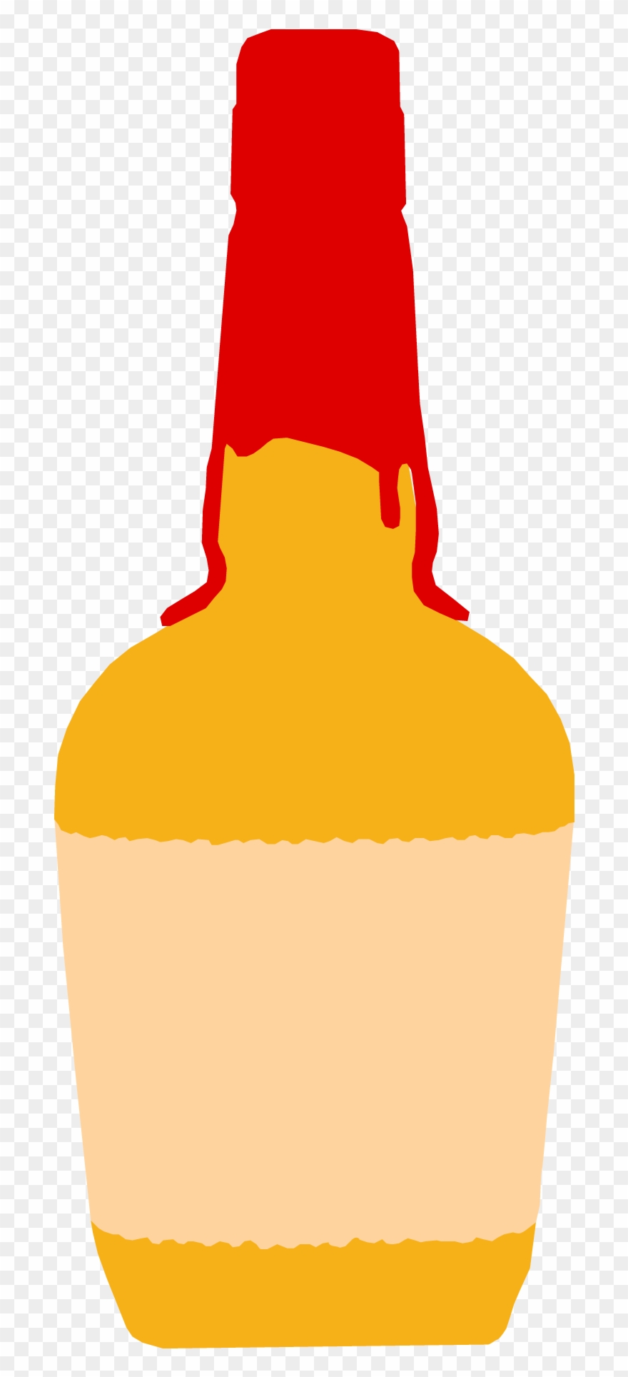 Makers Mark Bottle Outline Clipart