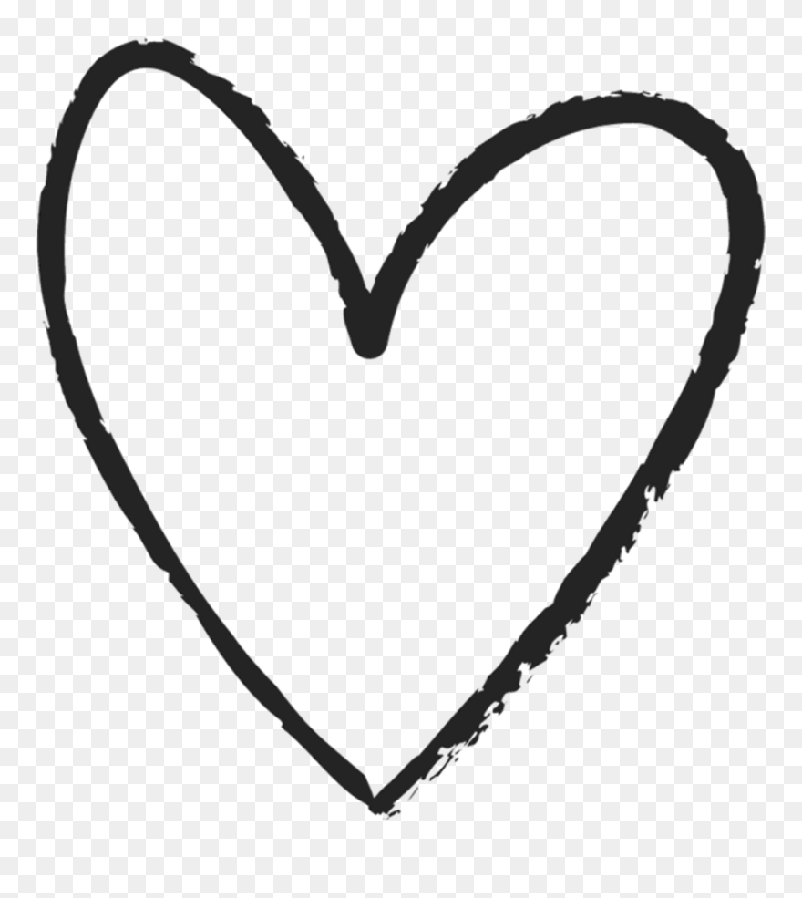 Scribble Heart Clipart Library Download - Clipart Hand Drawn Heart - Png Download