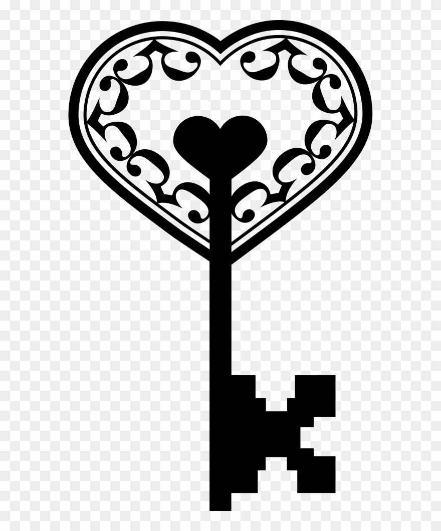Heart Key Png Photo - Key Heart Png Clipart