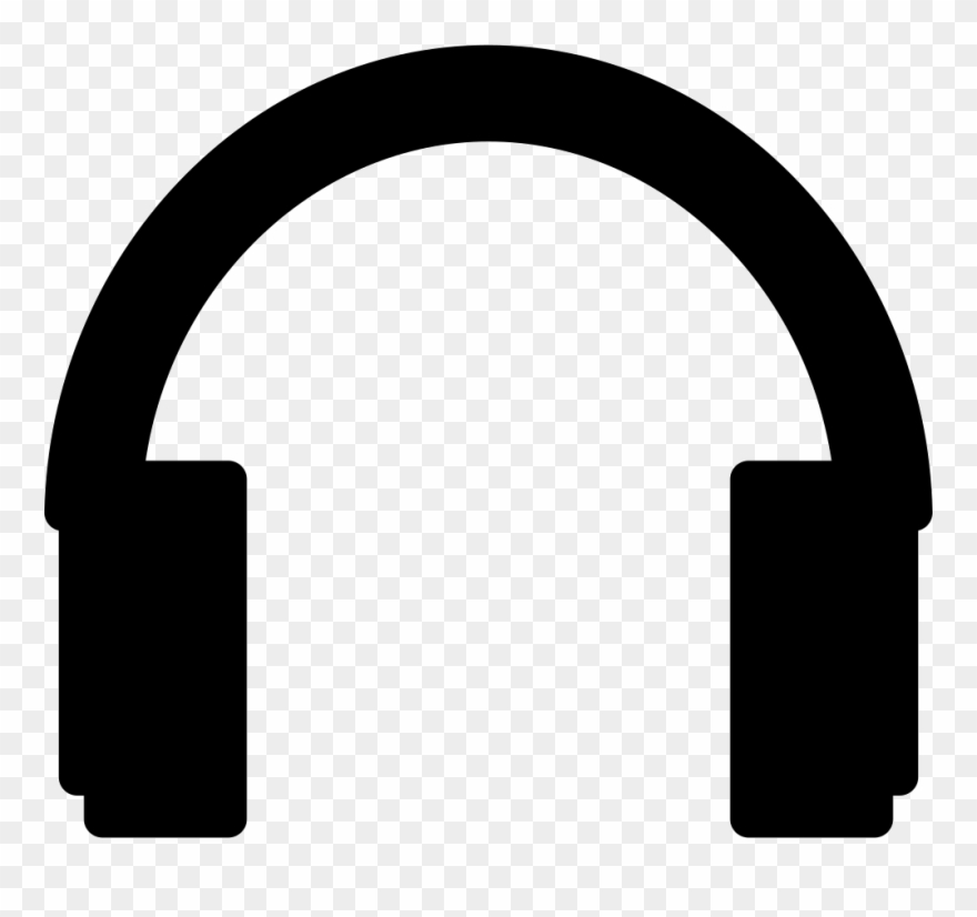 Headphones Silhouette Png Svg Royalty Free Library - Headphone Icon Png Clipart