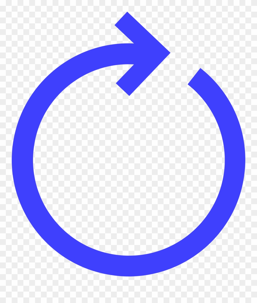 Big Image - Blue Circle With Arrow Clipart