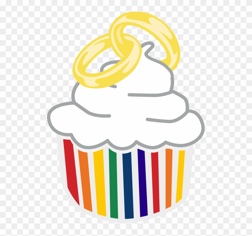 All Lucky Weddings Are Baked With Love And Pride - Cupcake Clipart