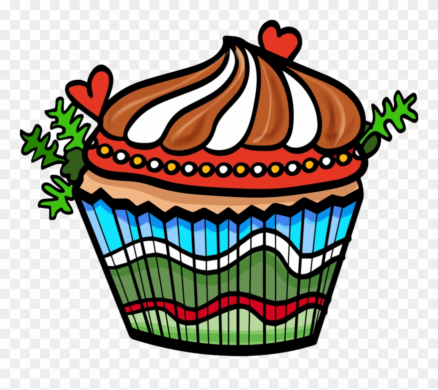 Cupcakes In The Kitchen - Holiday Clipart