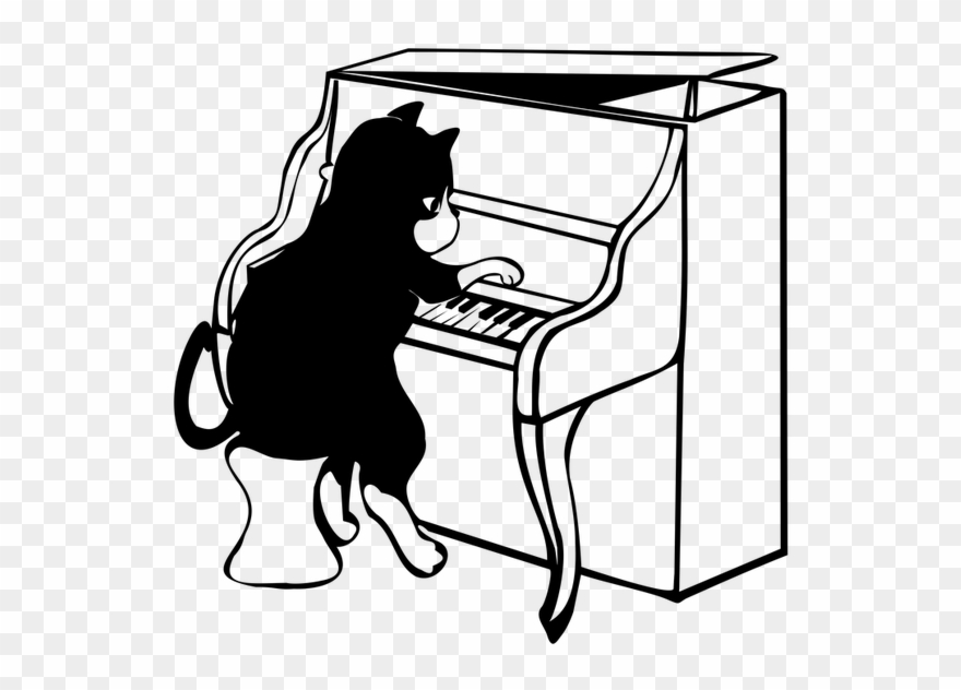Pianistic Robots Are Created By Competitions - Jazz Cat Piano Clipart