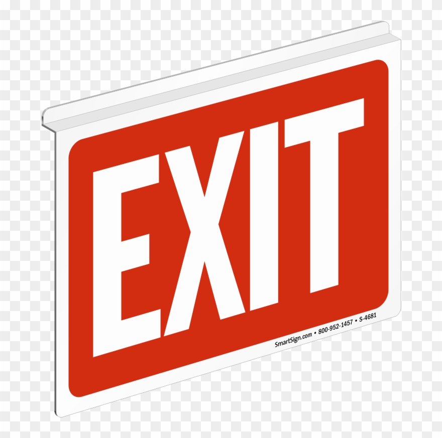 Z Sign For Ceiling - Exit Sign Clipart