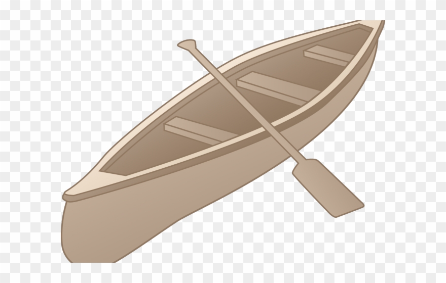 Kayak Clipart Skiff - Canoes Cartoon - Png Download