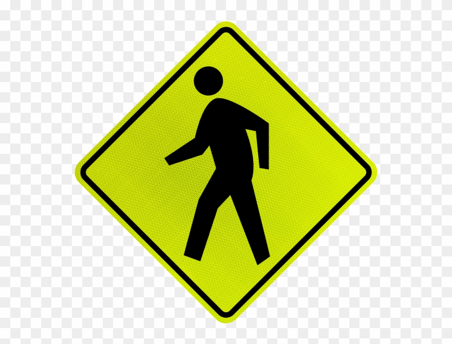 Pedestrian Crossing Sign - Oamaru Clipart