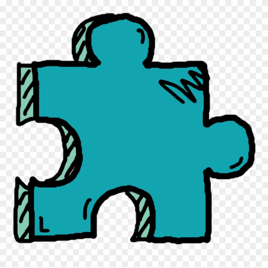 Dark Blue Puzzle Piece - Sonoma Blue Puzzle Piece Lapel Pin Clipart