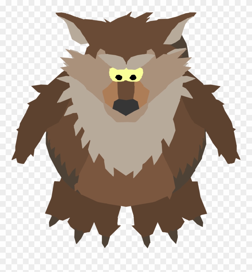 Brown Werewolf - Werewolf Penguin Clipart