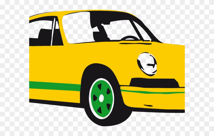 Car Clipart Clipart Yellow Car - Sportscar Car Clip Art - Png Download