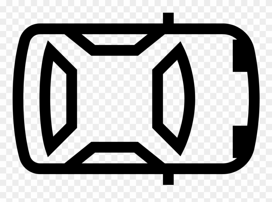 Car Top View Icon - Car Symbol From Top Clipart