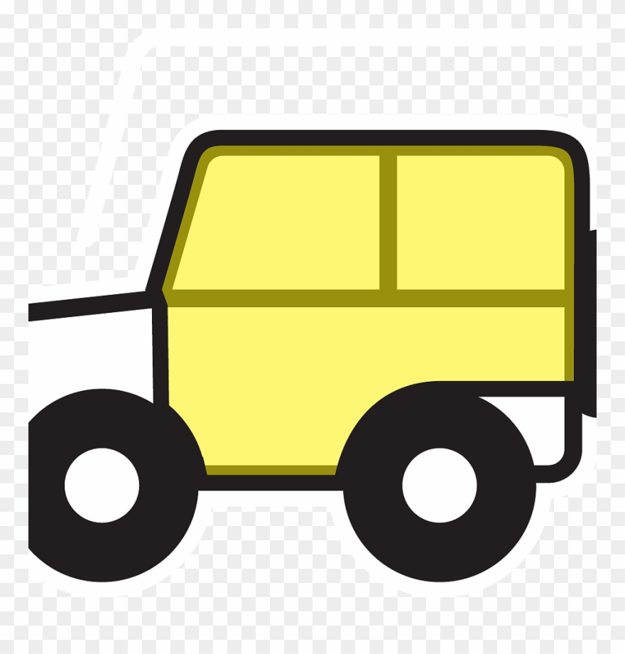 Jeep Clipart Top View - Png Download
