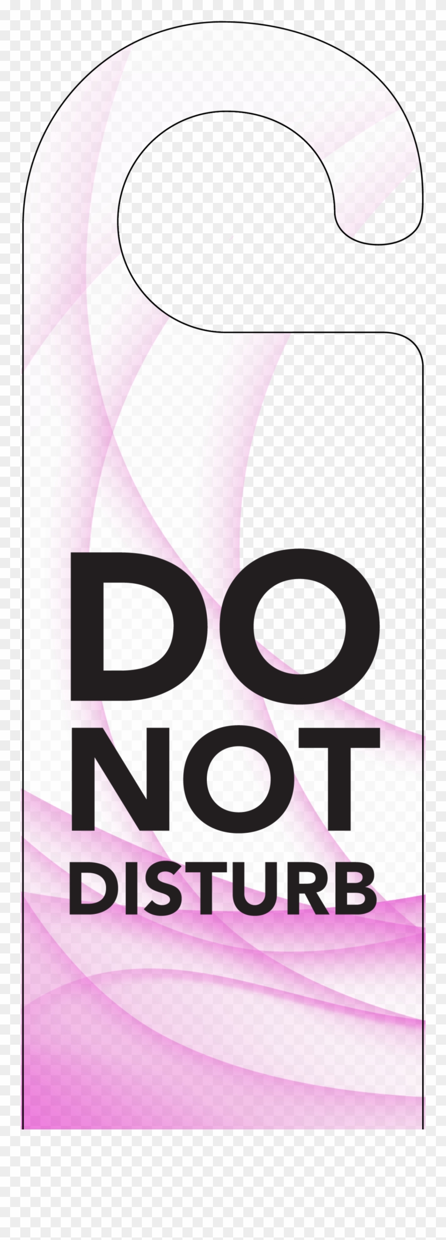 Do Not Disturb Sign Template - Door Hanger Clipart