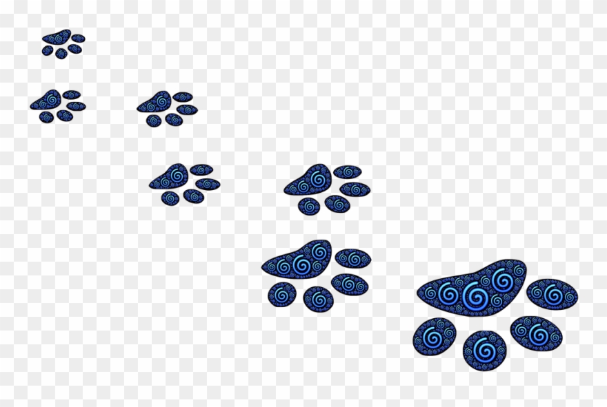 Paw Prints No White Background Clipart