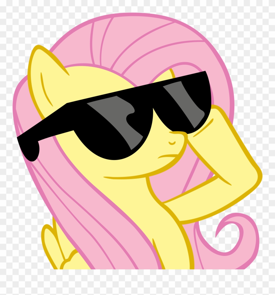Fluttershy Pinkie Pie Rainbow Dash My Little Pony - Pinkie Pie And Fluttershy Sunglasses Clipart