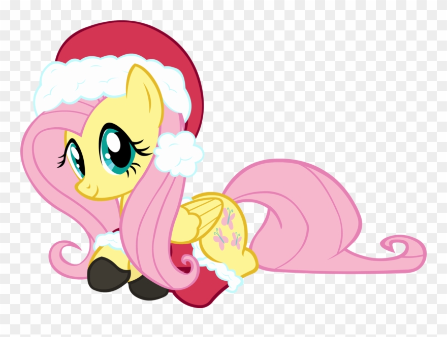 Artist Doctor G Christmas Clothes Fluttershy - Fluttershy In Santa Hat Clipart