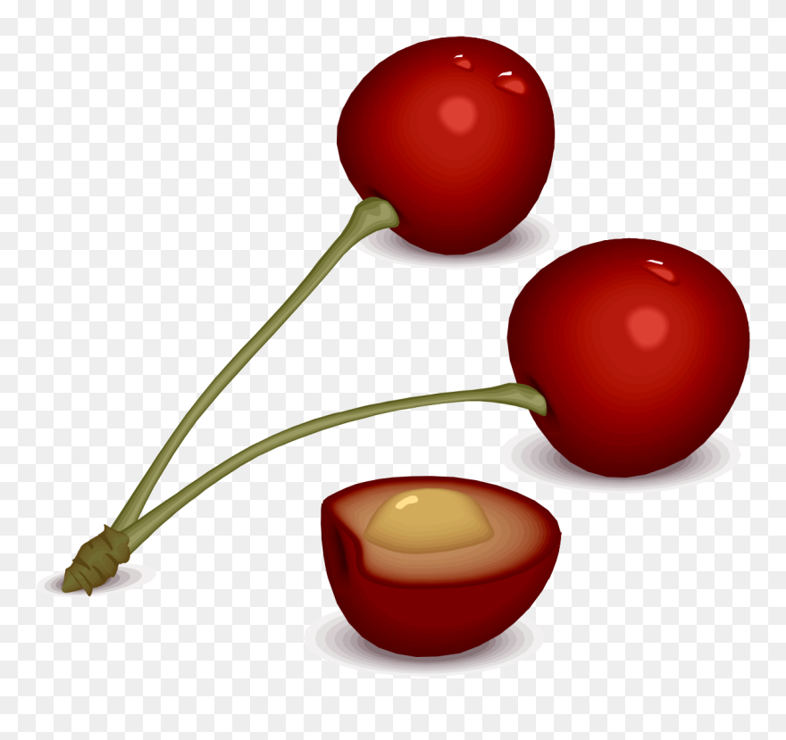Clipart - - Half Cherry Clipart - Png Download