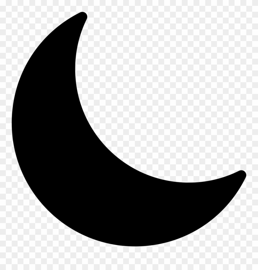 Moon Icons - Crescent Moon Icon Png Clipart