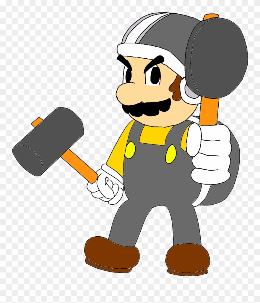 Animate Drawing Rock Hammer - Hammer Mario Clipart