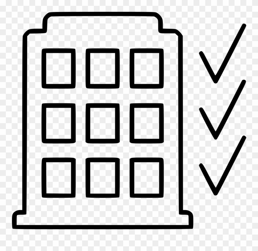 Commercial Inspection Building Inspection Inspector - Line Art Clipart