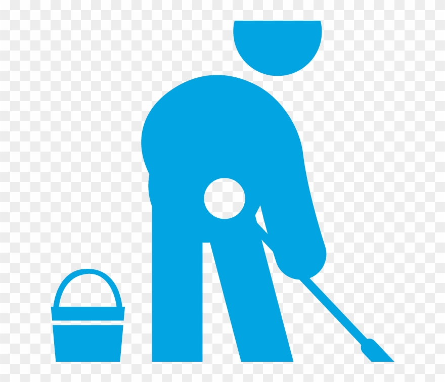 Sweeping Vacuuming And Mopping - Ebina Clipart