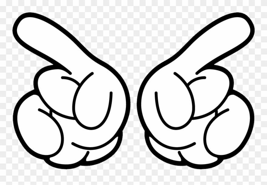 Clip Art Mouse For Free - Mickey Hands Png Transparent Png