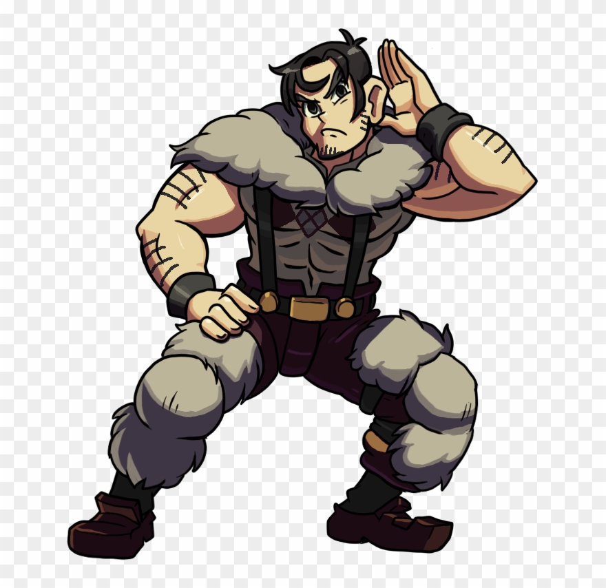 The Canon Lgbt Character Of The Day Is Beowulf From - Skullgirls Beowulf And Eliza Clipart