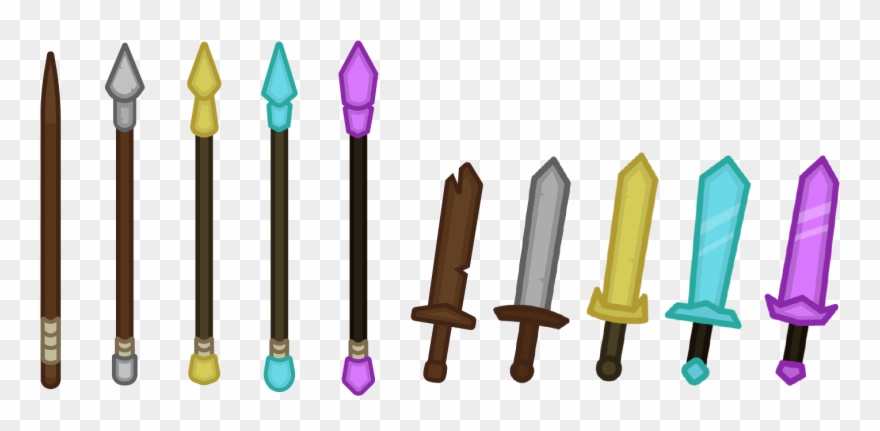 Spear - Starve Io Diamond Sword Clipart