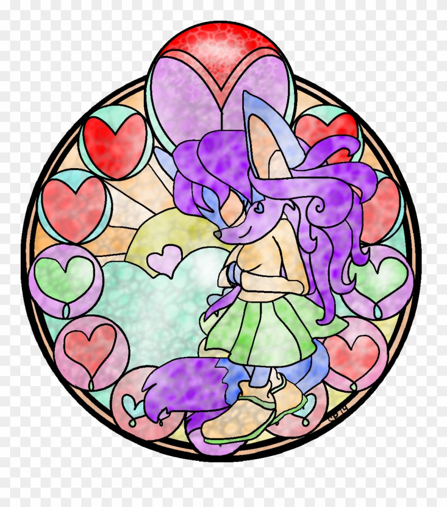 Diamond Stained Glass - Cartoon Clipart