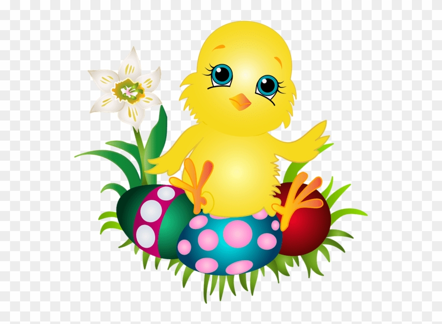Happy Easter Chicken Tote Bag Clipart