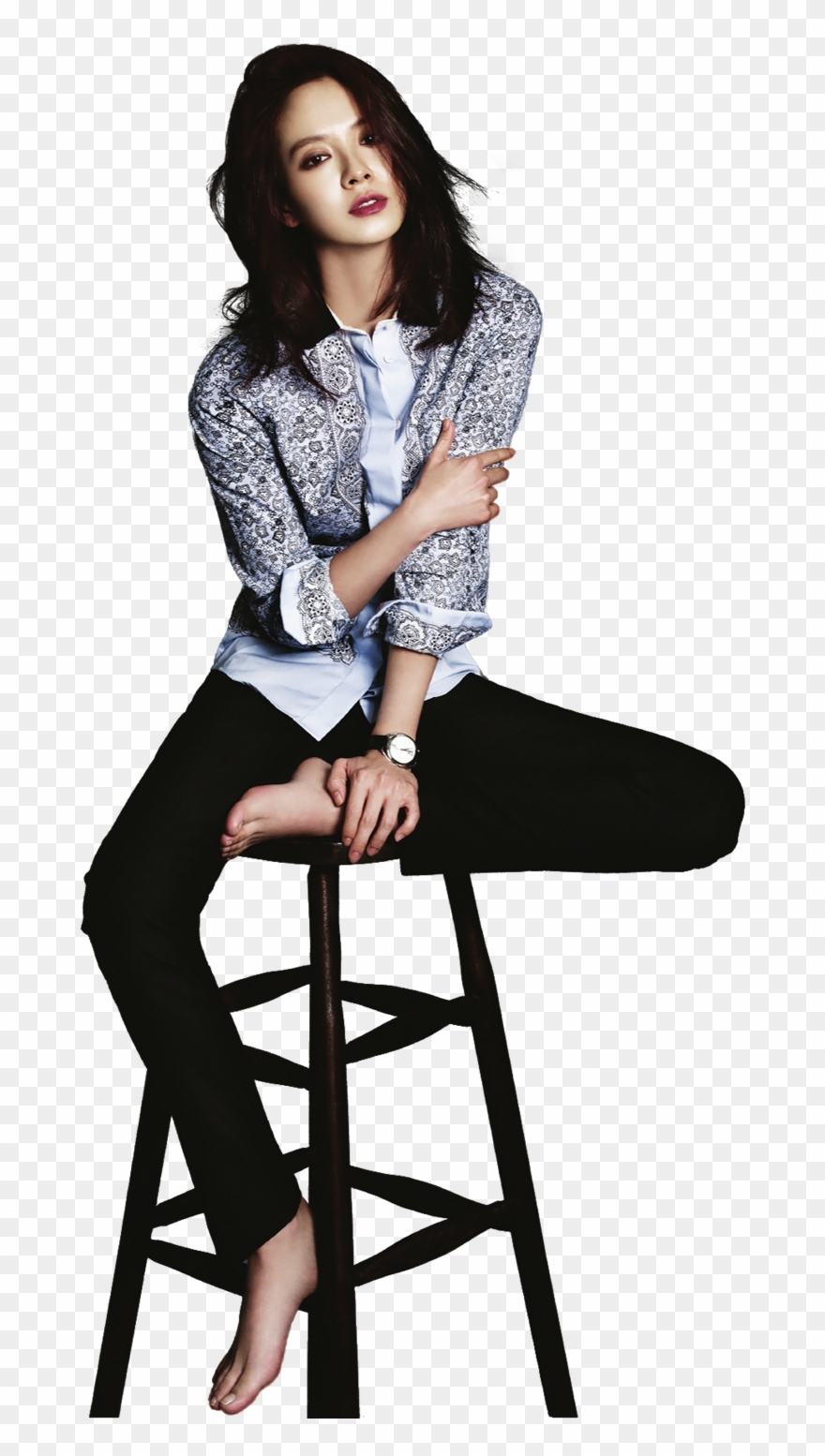 People At A Bar Png Clip Art Download - Song Ji Hyo Png Transparent Png