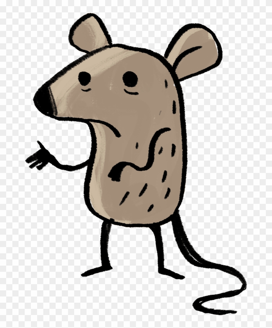 Rat Clipart Rata - Cartoon - Png Download