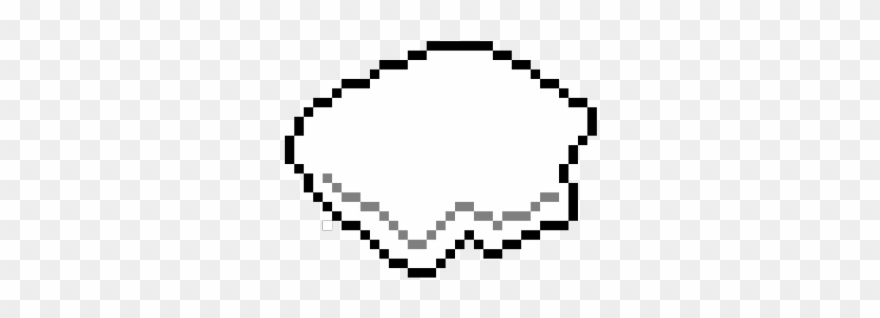 8 Bit Clouds - Cute Black And White Pixel Clipart