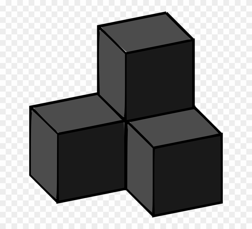 White Block Cliparts 9, Buy Clip Art - Black And White Building Blocks - Png Download