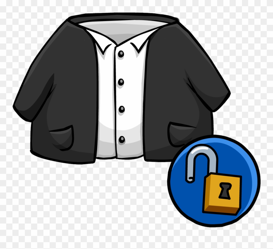Blacksuitunlock - Club Penguin Blue Clipart