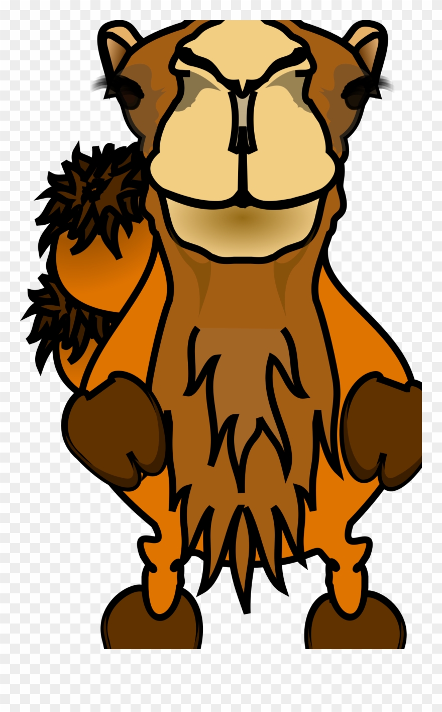 Comic Camel By Frankes - Funny Cartoon Camel Oval Ornament Clipart