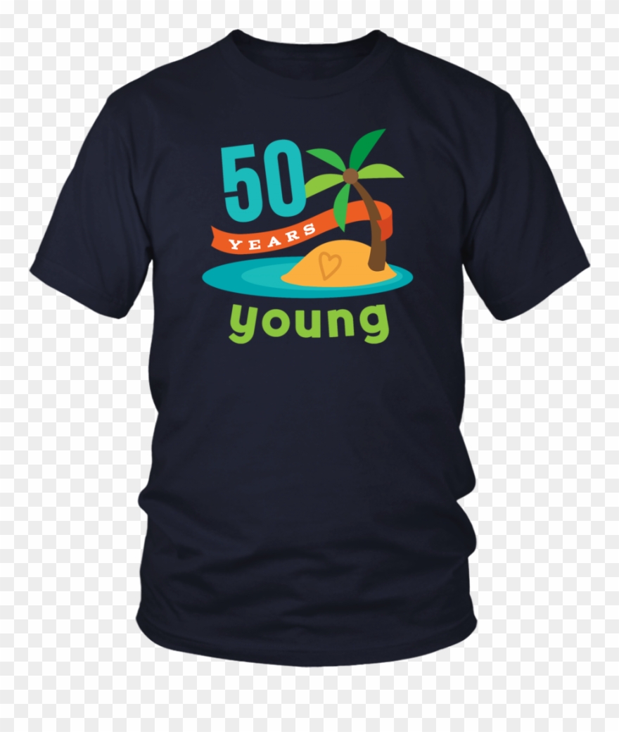 50th Birthday Tropical Island T-shirt - Dojrp T Shirt Clipart